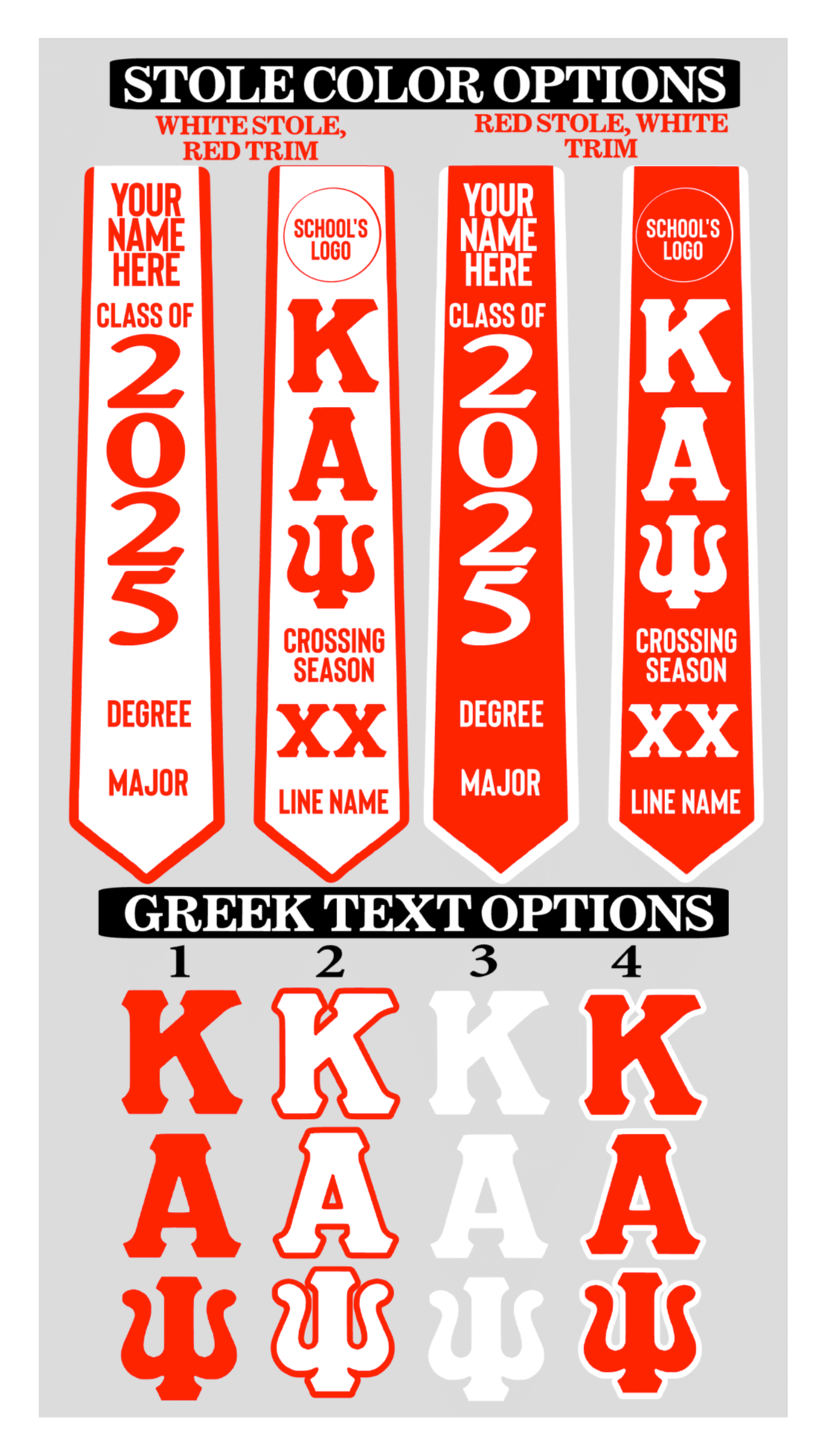 Kappa Alpha Psi Fraternity, Inc. Stole