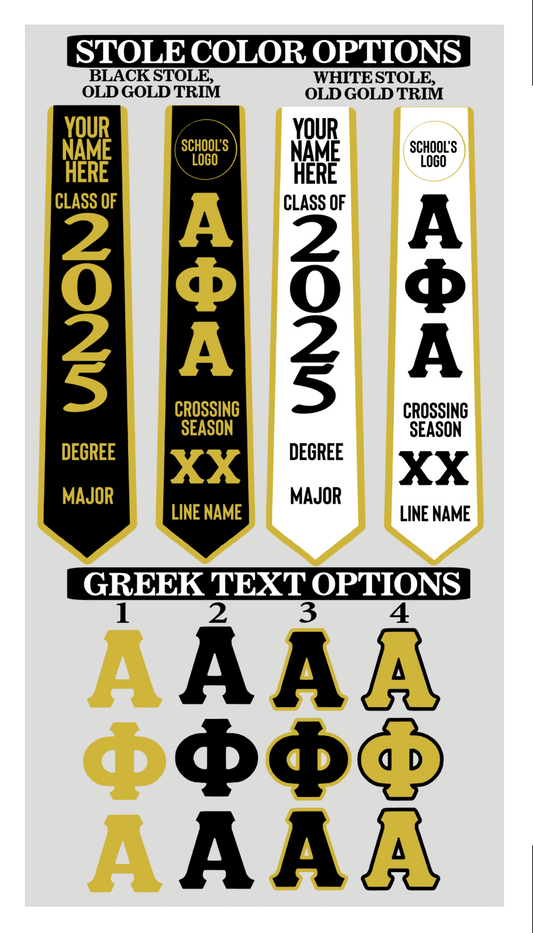 Alpha Phi Alpha Fraternity, Inc. Stole